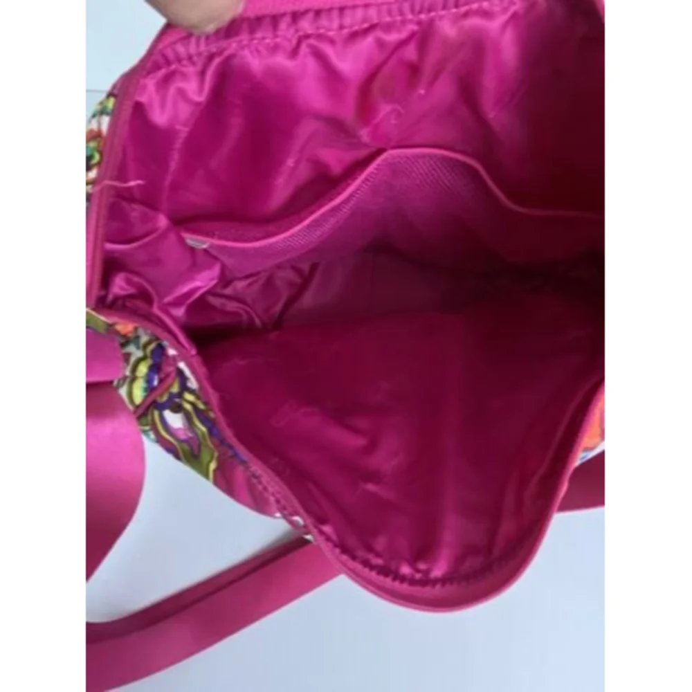 Vera Bradley Diaper Bag Stroll Along Pink Floral Shoulder Baby Bag